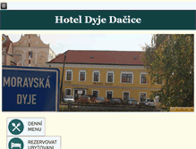 Tablet Screenshot of hoteldyje.cz